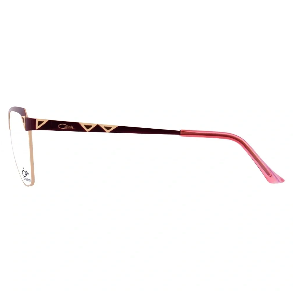 New! CAZAL 4298 C002 Women Glasses in Burgundy and Gold, Authentic
